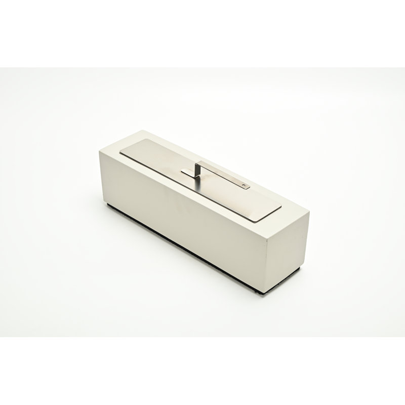 Large Rectangle Tabletop Firepit Concrete Tabletop Fireplace, Gray