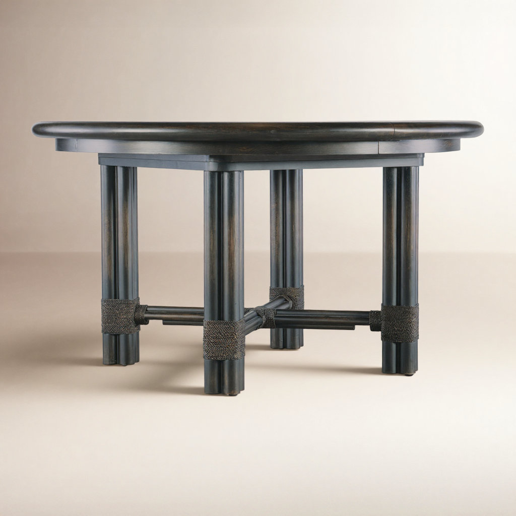 Retreat 54" Extendable Dining Table, Black Sand