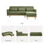 86.6'' 3-Level Adjustable Chenille Reversible L-Shaped Sectional-419267827