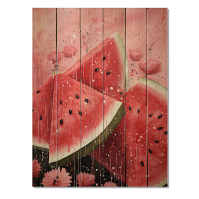 " Fruit Watermelon Pink Pointillism "