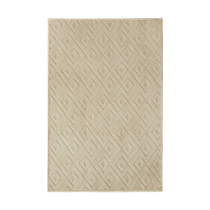 Geometric Shapes Machine Tufted Shag Area Rug, 160x230cm
