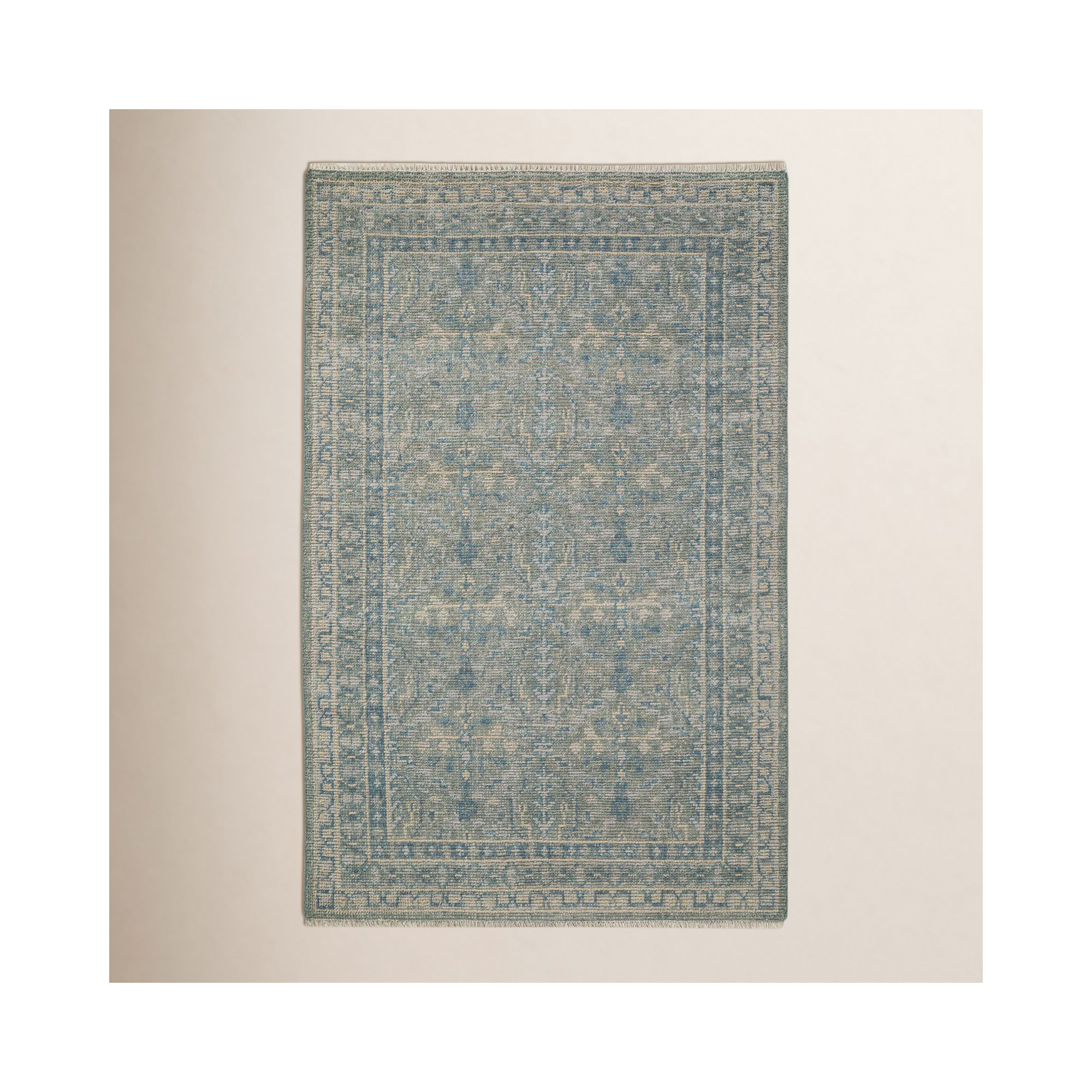 Zuri Hand Knotted Wool Indoor Rug, Rectangle 2' x 3'