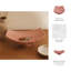 Plateau décoratif décoratif pour la maison - Plateau décoratif parfait pour repose-pieds ou table basse - Cuisine polyvalente, bibelot ou plateau à bijoux - 17 po, rouge