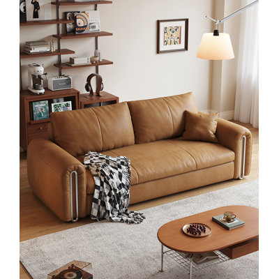 Mid-century Style Cat Scratch Fabric Extendable Storage Living Room Sofa