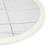 A Round Modern Kitchen Table with Lattice Marble Pattern tabletop, Linen White Finish-1795212668