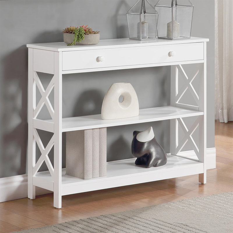 Console 39,5 po Toyna, Blanc, Blanc