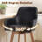Advika 25" Swivel Full Back Counter Height Bar Stools with Solid Wood Frame and Arms-1686305923