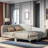Upholstered Daybed With Headboard And Armrest-658167714-658167719