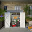 6'X4' Outdoor Metal Storage Shed For Garden Tools Lockable Door With Floor Frame
