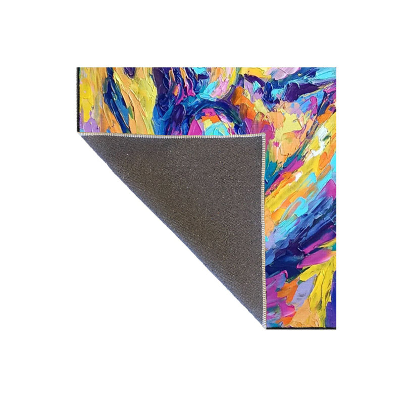 Tapis tissé à motifs colorés lavable à la machine Mother Daughter, Rectangle 2 pi 4 po x 3 pi 11 po