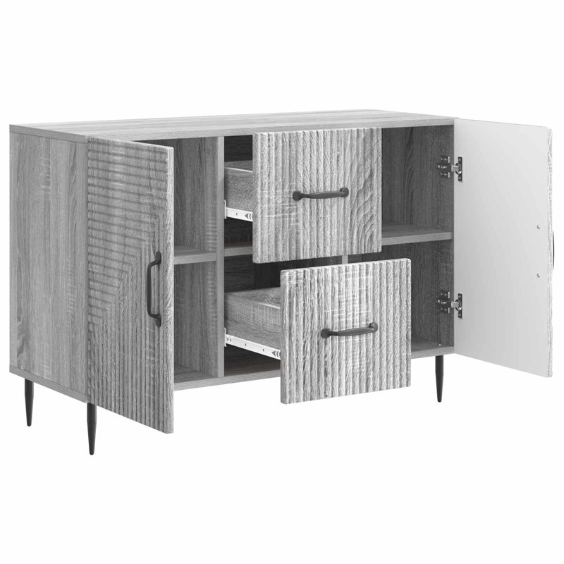 89cm Sideboard, Grey Sonoma