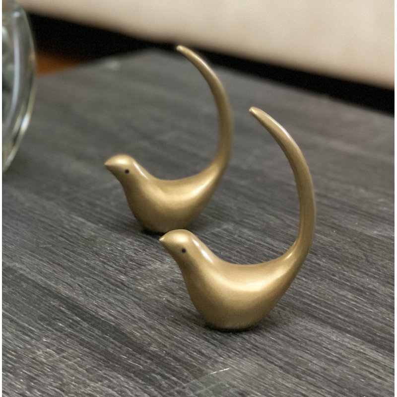 Porte-bague oiseau, Or