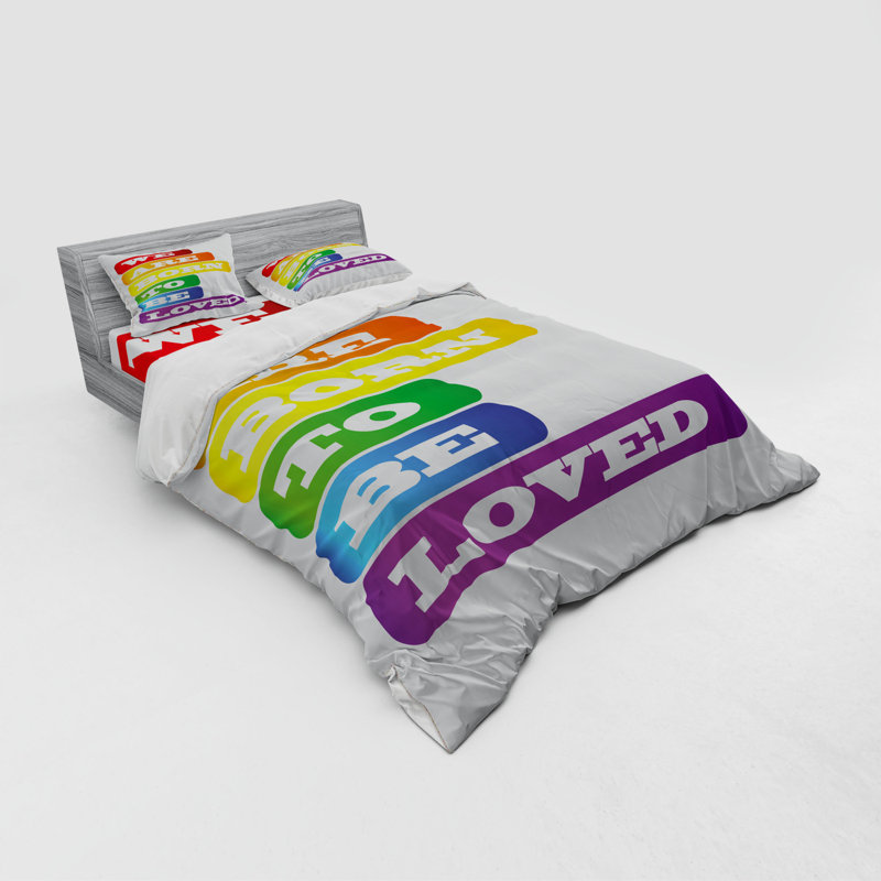 Pride Polyester Duvet Cover, Queen Duvet Cover + 3 Additional Pieces