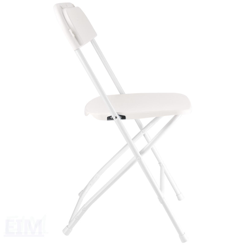 Ensemble de 4 chaises pliantes avec structure en métal robuste, portable et empilable pour une utilisation intérieure et extérieure, solution de siège confortable et durable