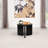 Harrison Black Round Solid Wood End Table