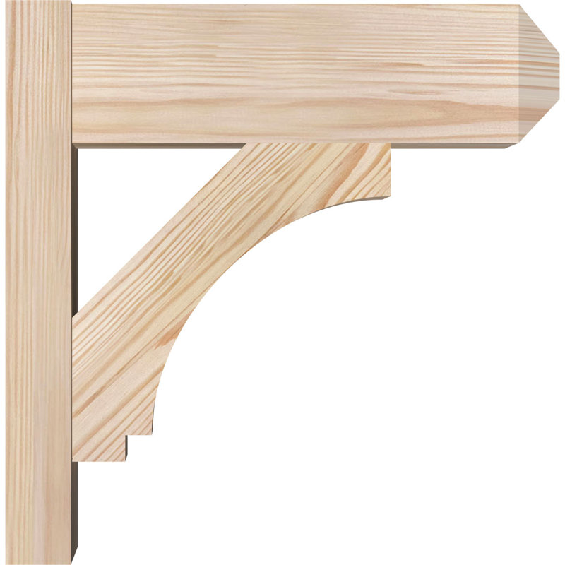 Persienne impériale, P 14 po x H 14 po, Sapin Douglas de 5 1/2 po (lisse)