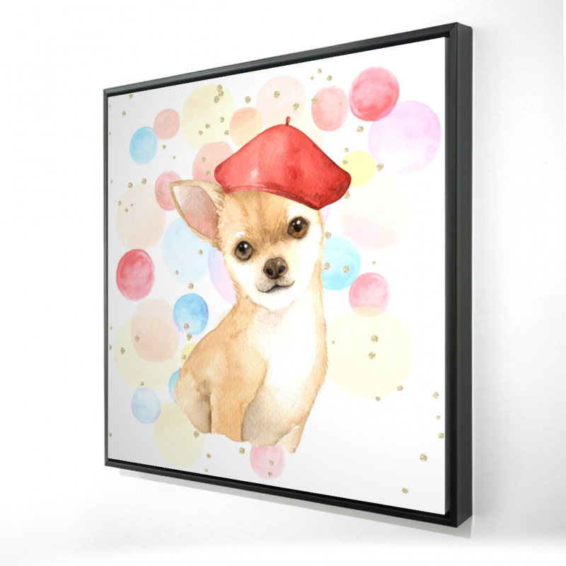 Chihuahua, reproduction d'artiste sur toile