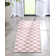 Kehr Square Modern Geometric Pink Flat-Weave Area Rug