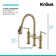 Kraus Allyn Transitional Bridge Kitchen Faucet and Water Filter Faucet Combo