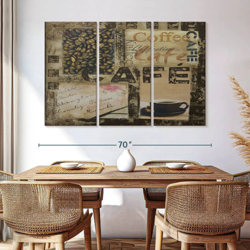 Yarlin Cafe Collage, 42" H x 65" W