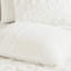 Housse de couette 3 pièces King/King, chenille de coton, blanche, 2 taies d'oreiller, fermeture à boutons, attaches aux coins, lavable à la machine, design classique, apaisante