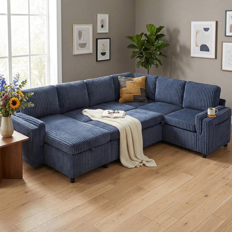 Divan-lit convertible, Bleu