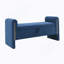 Banc de bout moderne avec accoudoirs et rangement, grand tabouret de repose-pieds rembourré, banc de meuble-lavabo de fenêtre confortable pour salon, chambre à coucher, dortoir, table basse, bleu marine Teddy-816446193