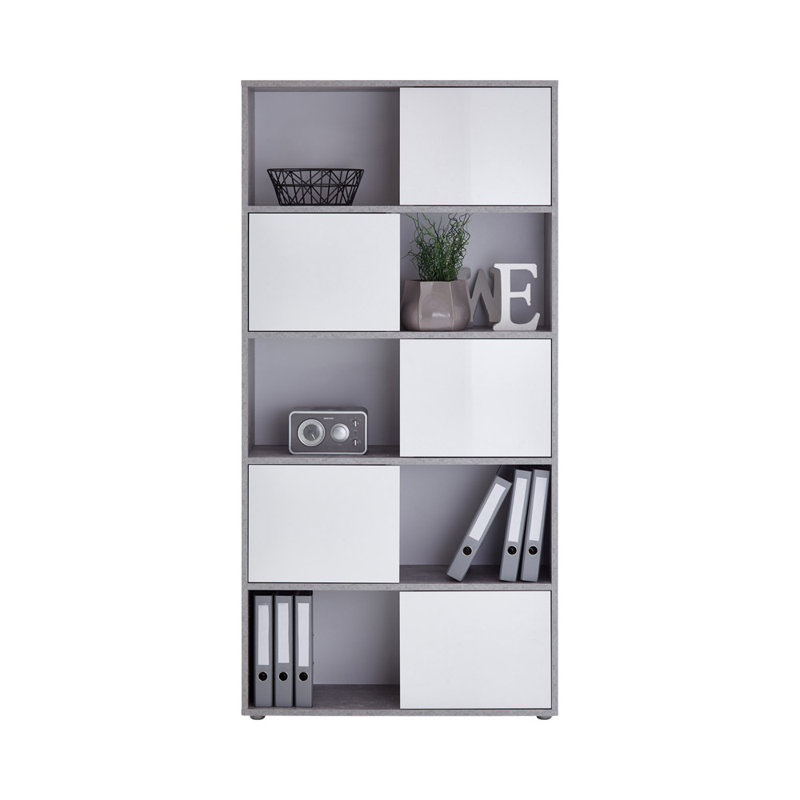90cm W Standard Bookcase, Grey