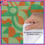 Housses de couette géométriques abstraites vert orange-130505885