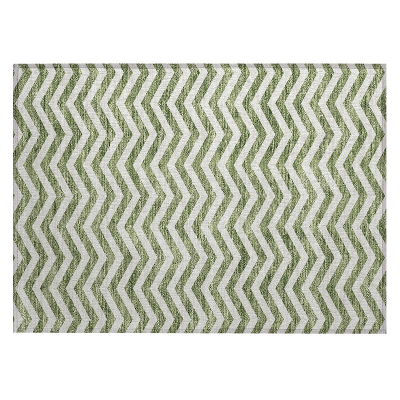 Colturo Chevron Indoor / Outdoor Rug, Rectangle 1'8" x 2'6"