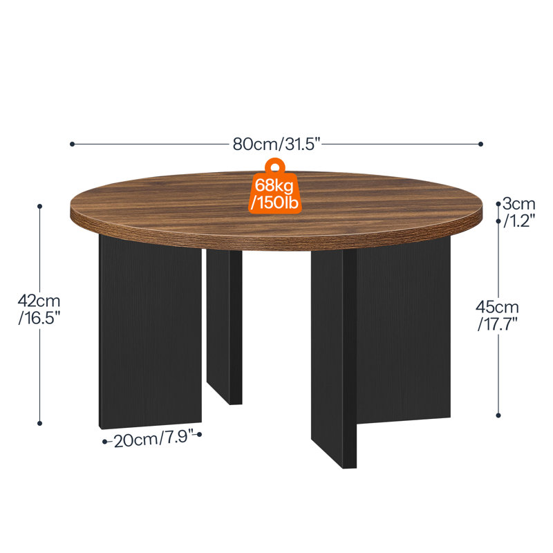 Mid-Century Modern Round Coffee Table