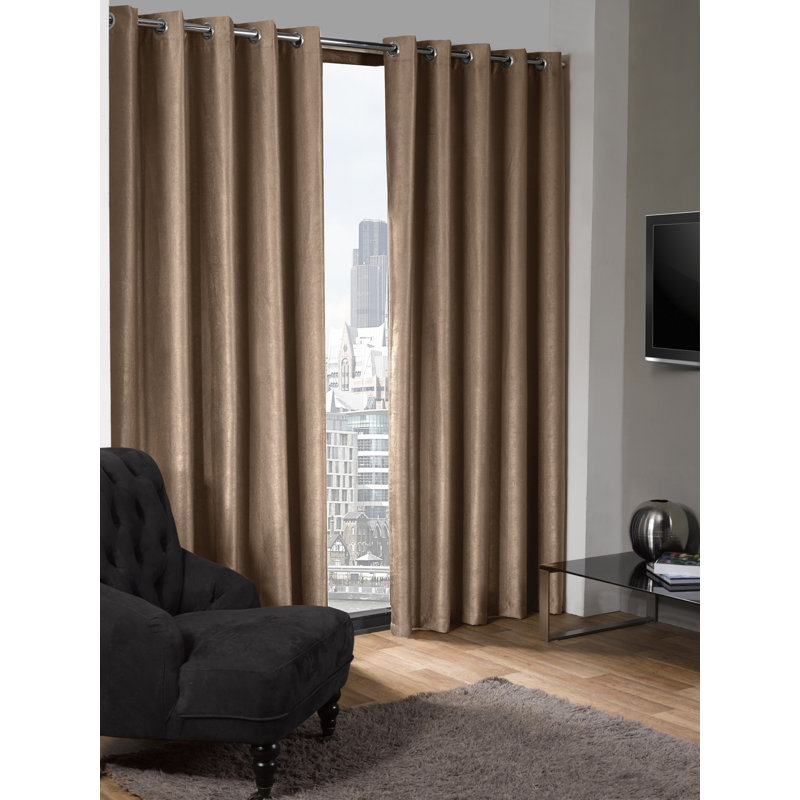 Kalyn Blackout Curtain Pair, Silver, 229 W x 229 D cm