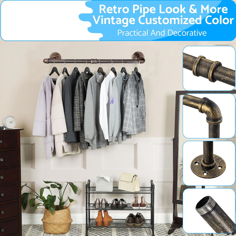 55cm Wall Mounted Clothes Rack