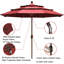 Parasol de marché 10 pi 9 ans à 3 niveaux sans décoloration