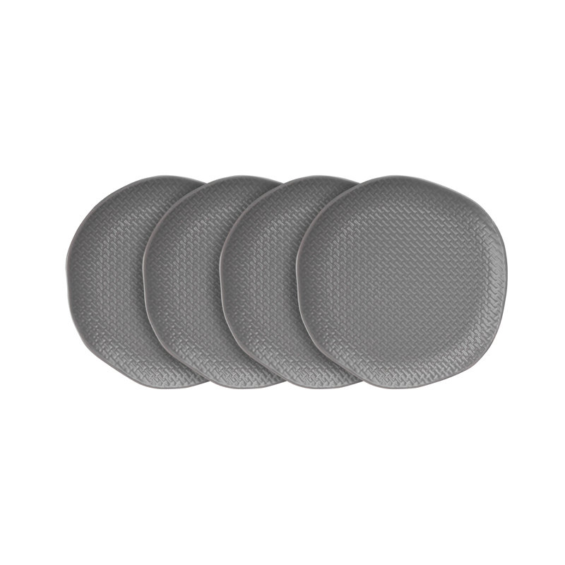 Ensemble d'assiettes à salade Stone Lain Abigael, gris