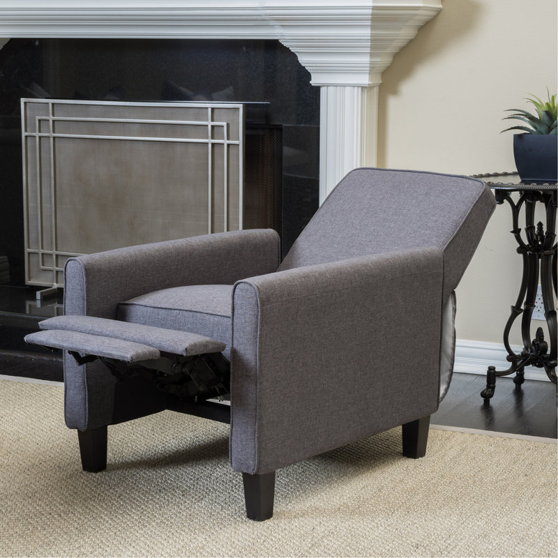 Chaise à dossier poussoir en tissu fumé pour une décoration intérieure élégante, Tissu fumé