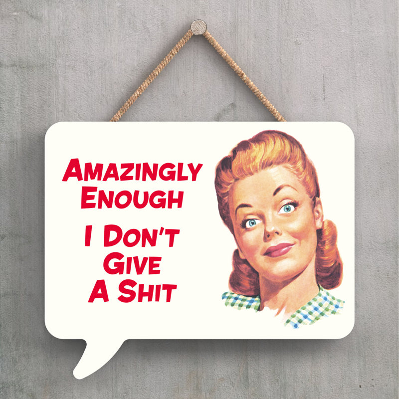 Pinup Amazingly Enough - Print on MDF