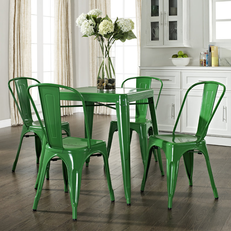 Table de salle à manger Agamveer, Vert