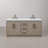 Hunner 60" Carrara White Marble Countertop Bath Vanity in Gray Oak with Faucet-1723676679-1723676697
