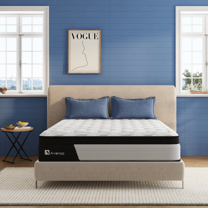 Avenco 12" Medium Cooling Memory Foam Hybrid Mattress, CertiPUR-US, OEKO-TEX Certified, King, 12"