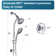 Slide Bar Combo Rain Showerhead,dual Shower Head Spa System,rough-in Valve Included