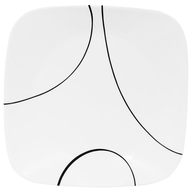 Simple Lines 8.75" Square Salad or Dessert Plate
