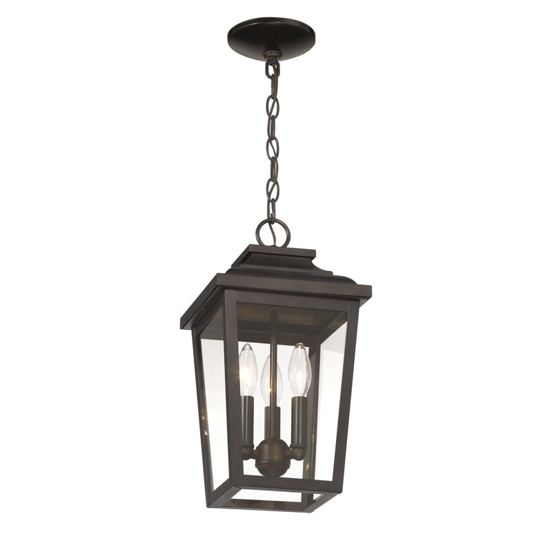 Lanterne suspendue à 3 lumières Irvington Manor, H 15,5 po x l 8,5 po x P 8,5 po