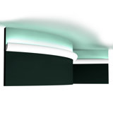 1-1/8 in x 1-3/8 in x 78-3/4 in Primed White Plain Flexible Polyurethane Crown Moulding