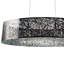 Aarav 1 - Light Silver Drum Pendant