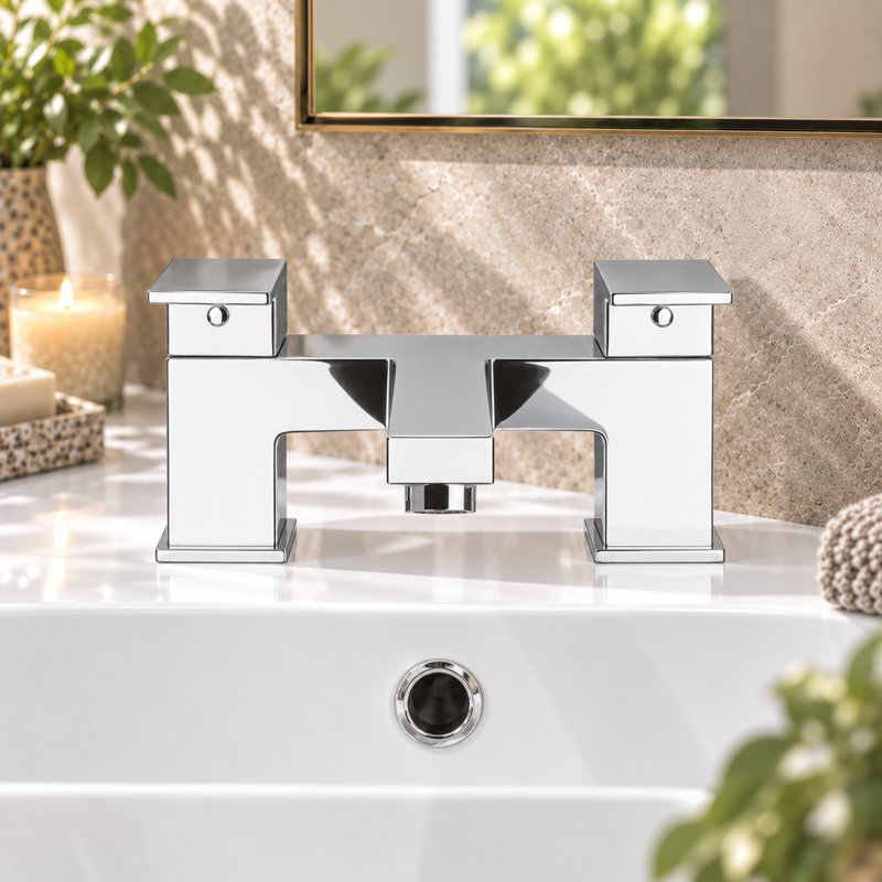 2 Handle Deck Bath Faucet Bath Filler