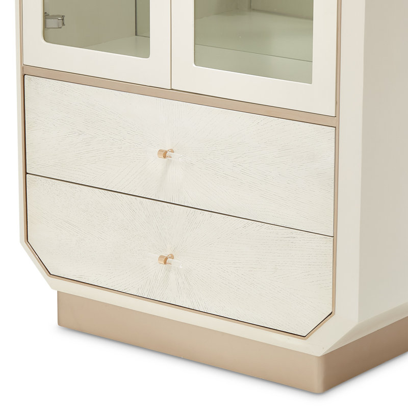 La Rachelle Lighted Curio Cabinet