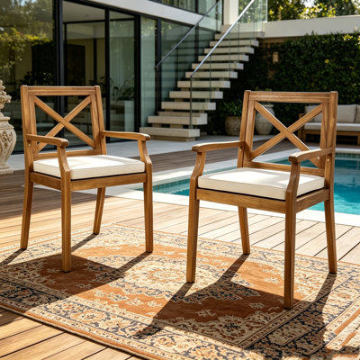 Chaise longue de patio 2 pièces