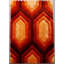 Tapis orange / rouge / noir à poils longs Corey-Leigh-805892699