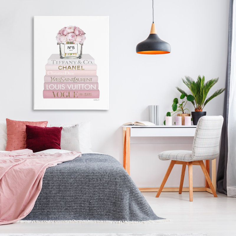 «Rose Rose Bouquet», art mural sur toile tendue surdimensionné par Amanda Greenwood, H 30 po x l 24 po x P 1,5 po